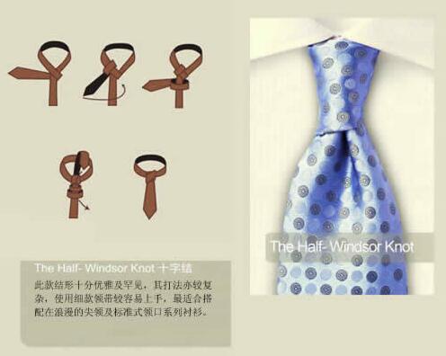 半溫莎結領帶打法步驟圖解